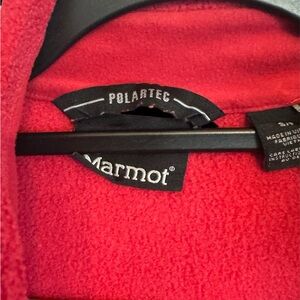 Women's Marmot Fleece zip up - Red - Size Small